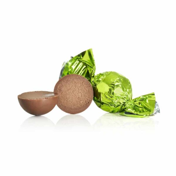 Fyldt Chokoladekugle - Lysegrøn
