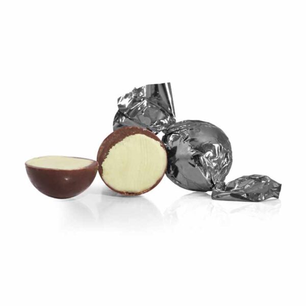 Fyldt Chokoladekugle - Stålgrå