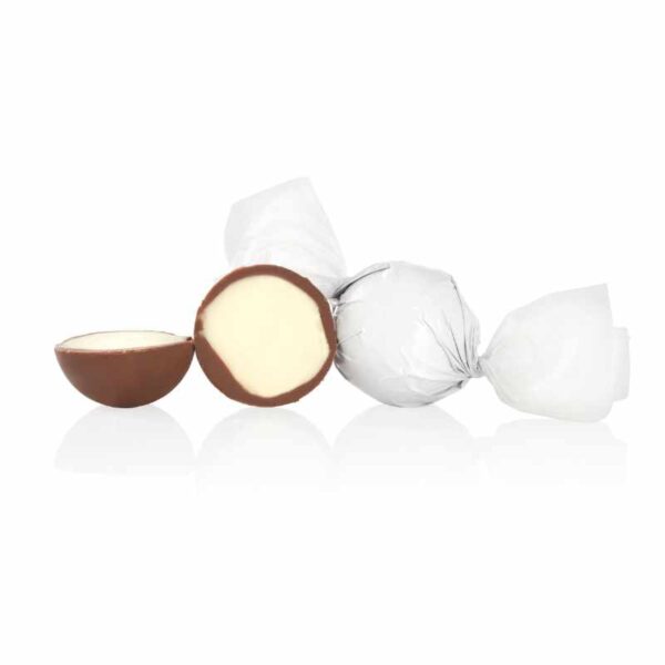 Fyldt Chokoladekugle - Hvid